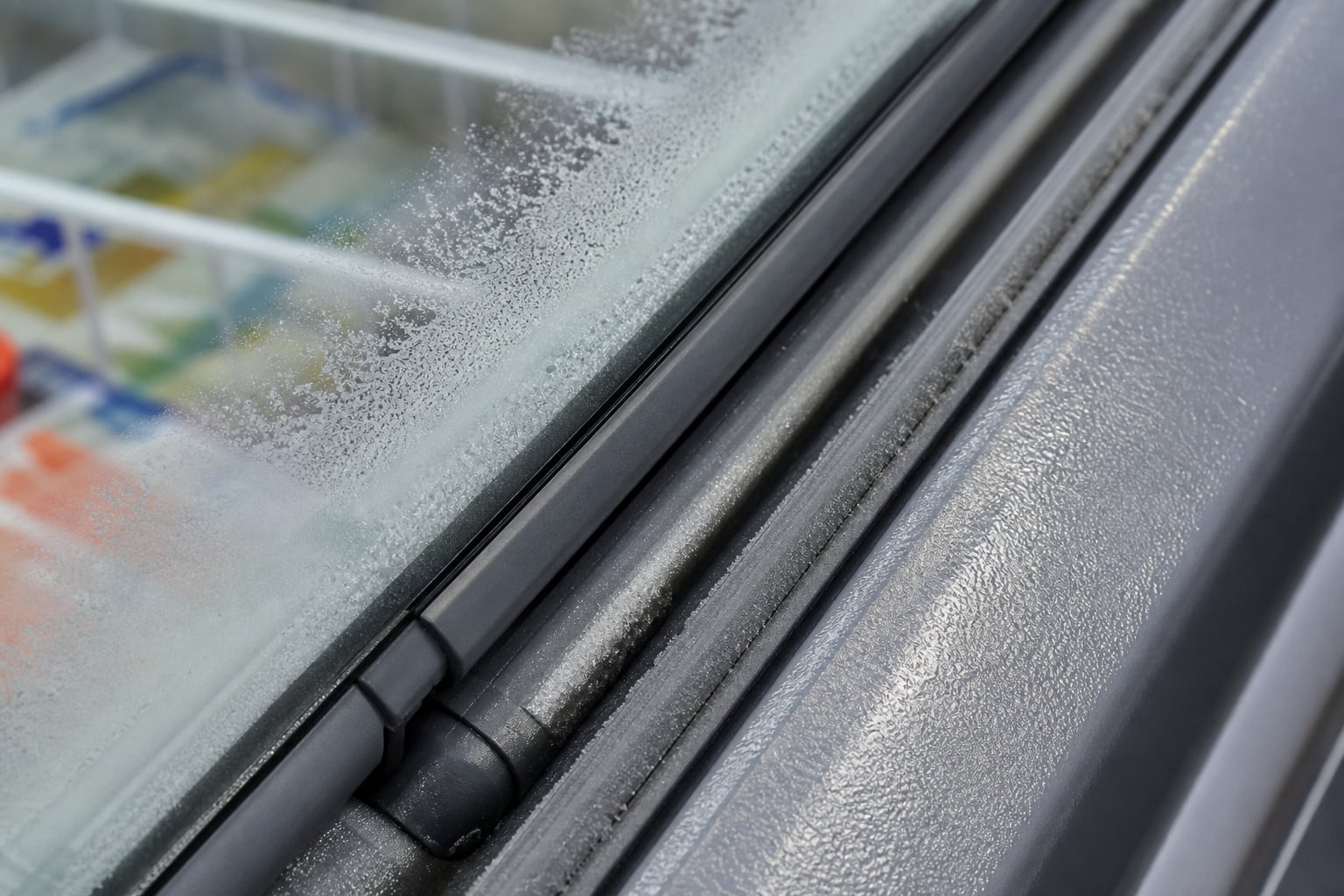 Condenser fan detail on retail freezer plant