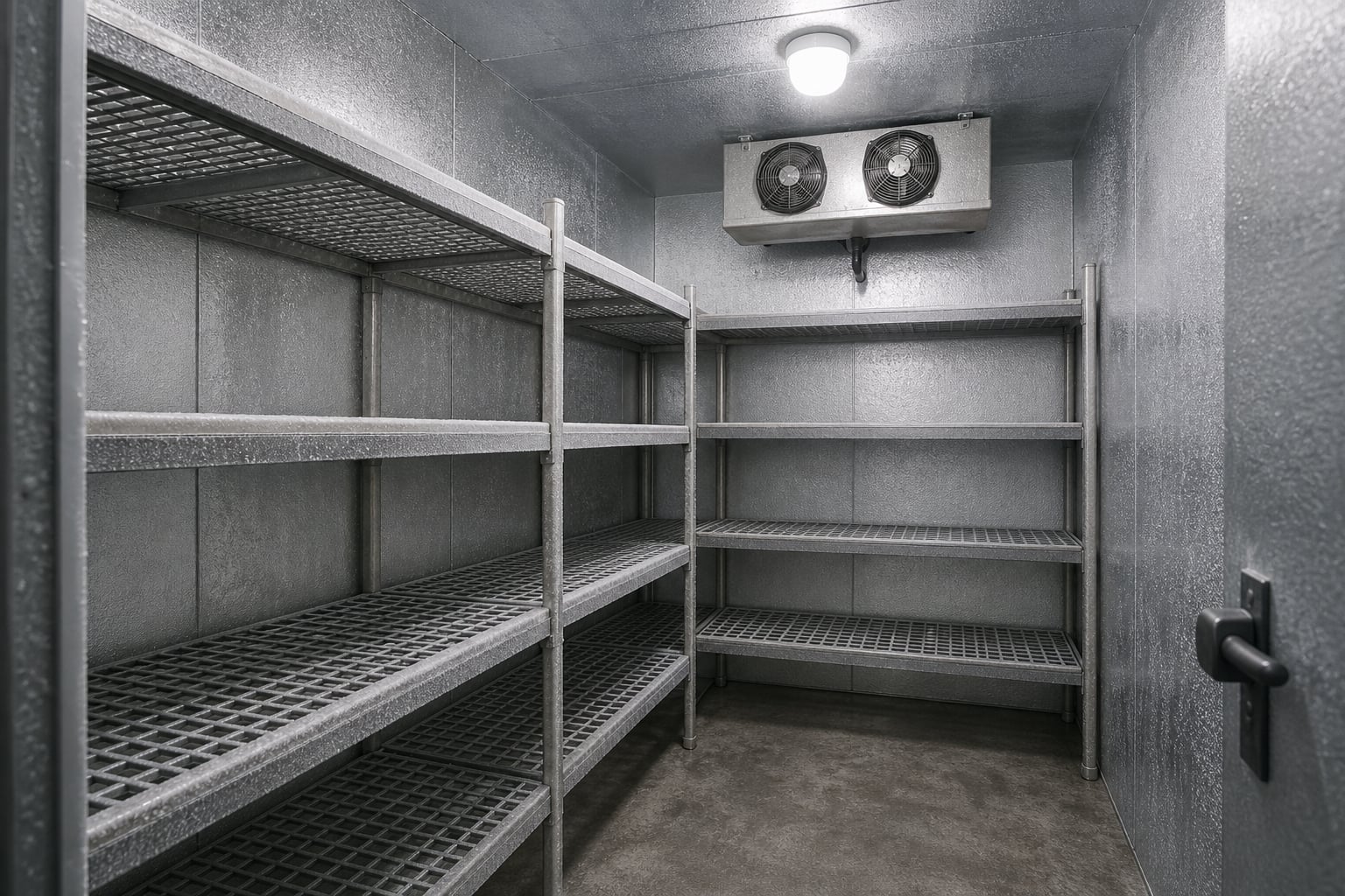 Opposite angle of the pub walk-in freezer