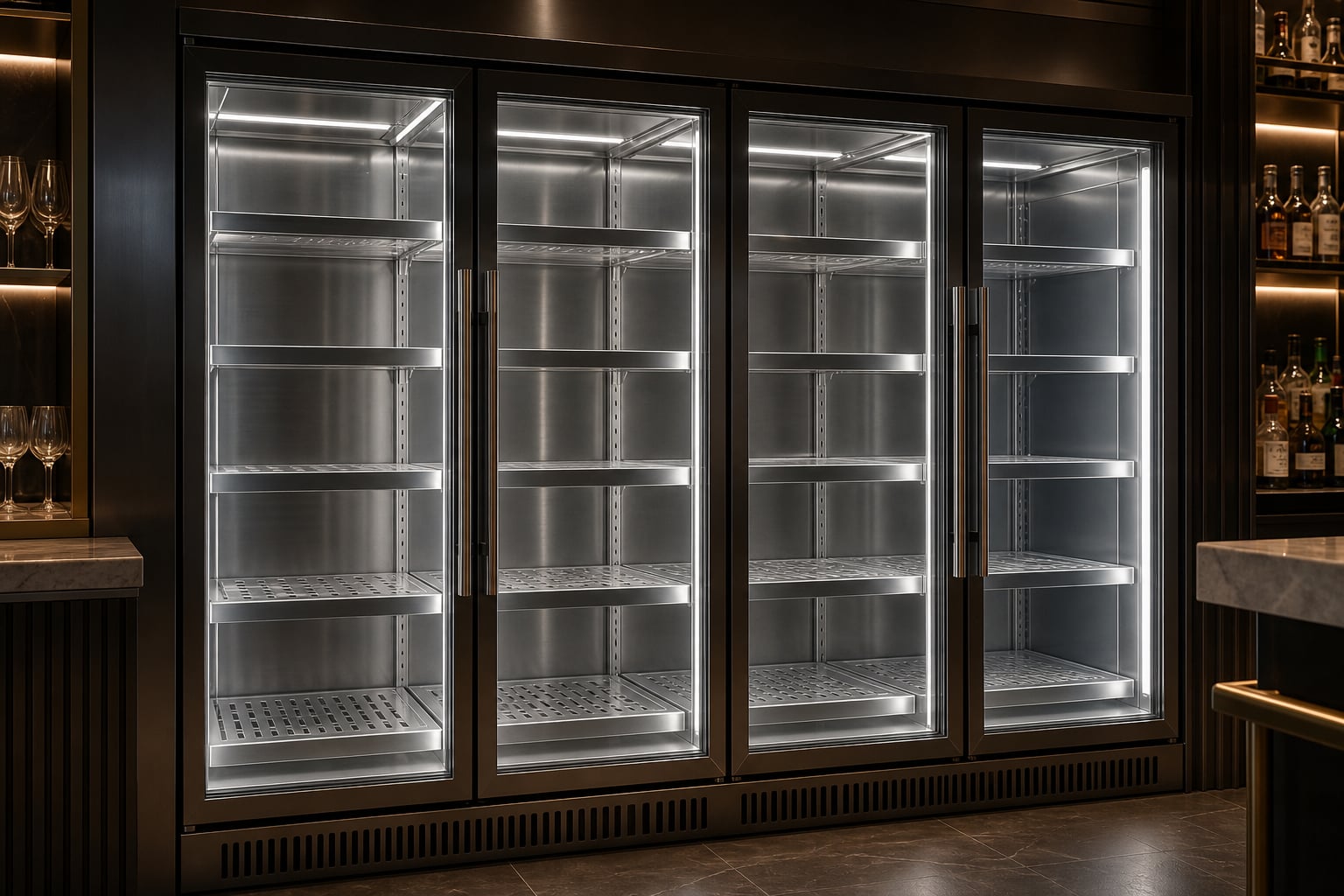 Ice machine detail after hotel bar repair