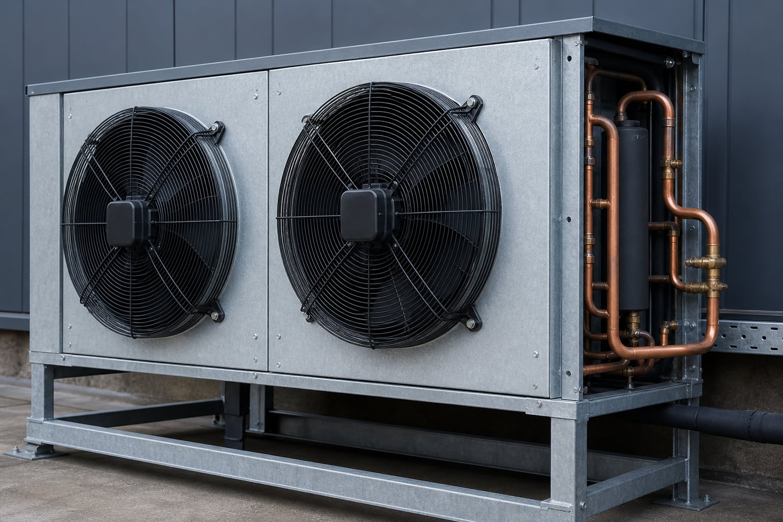 Service detail on hotel bar refrigeration plant